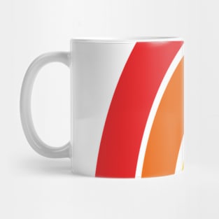 Rainbow arch (on white) Mug